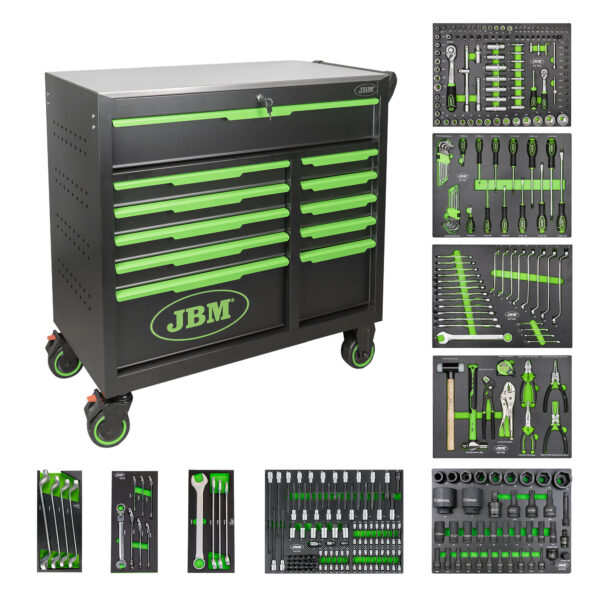 JBM Carrello 11 CASSETTI + 172 UTENSILI - immagine 2